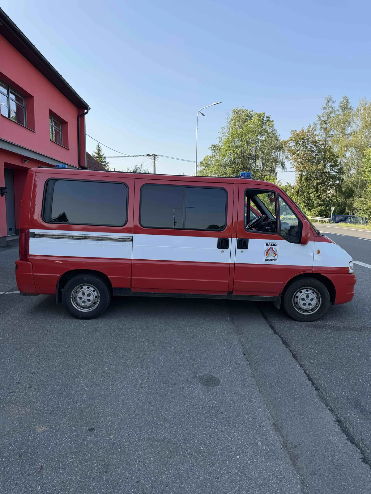 Boční pohled na Fiat Ducato